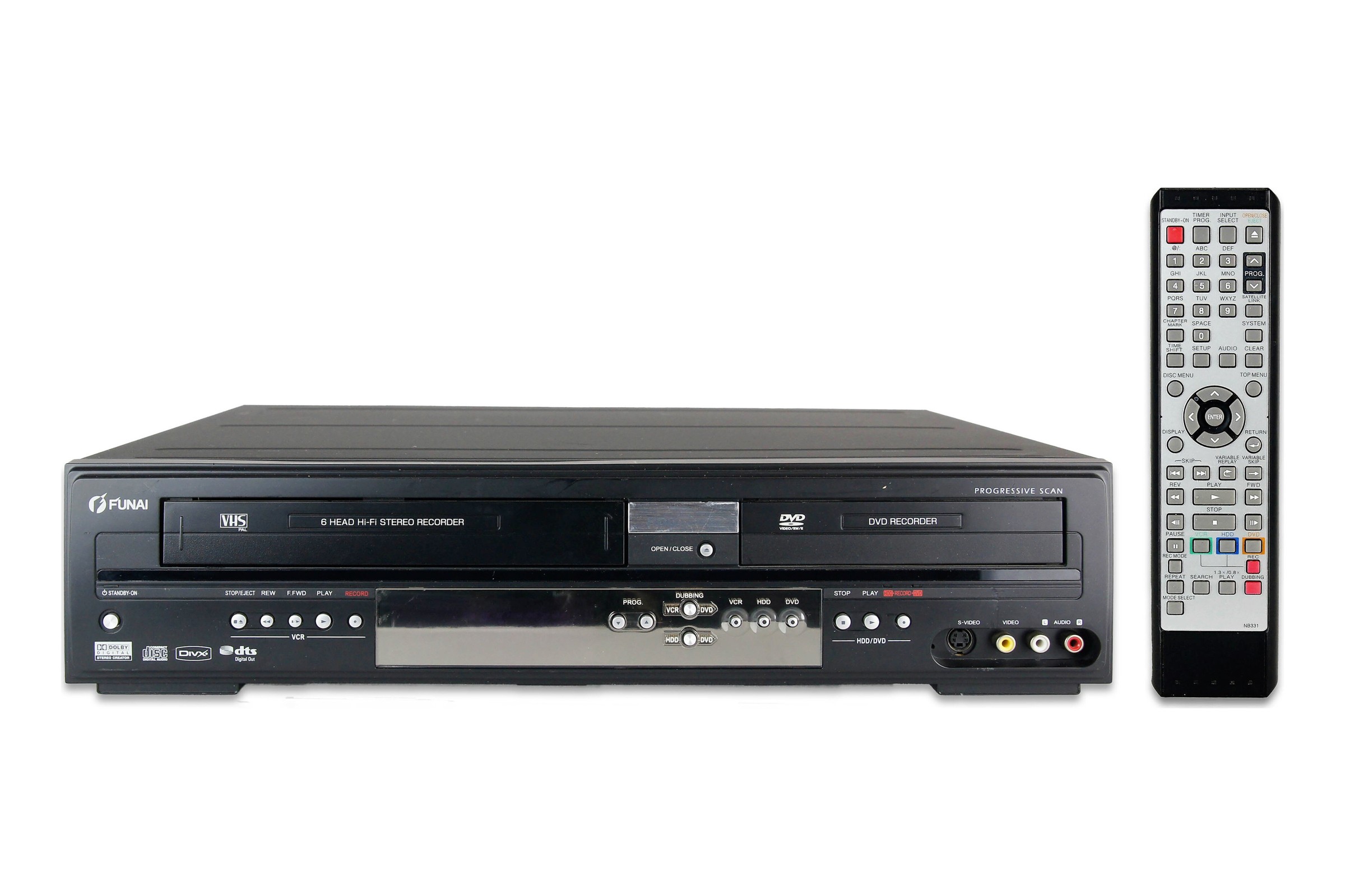 Funai T3A-A8182DB DVD HDD VHS Recorder 160GB Digitalisieren Kombigerät VCR