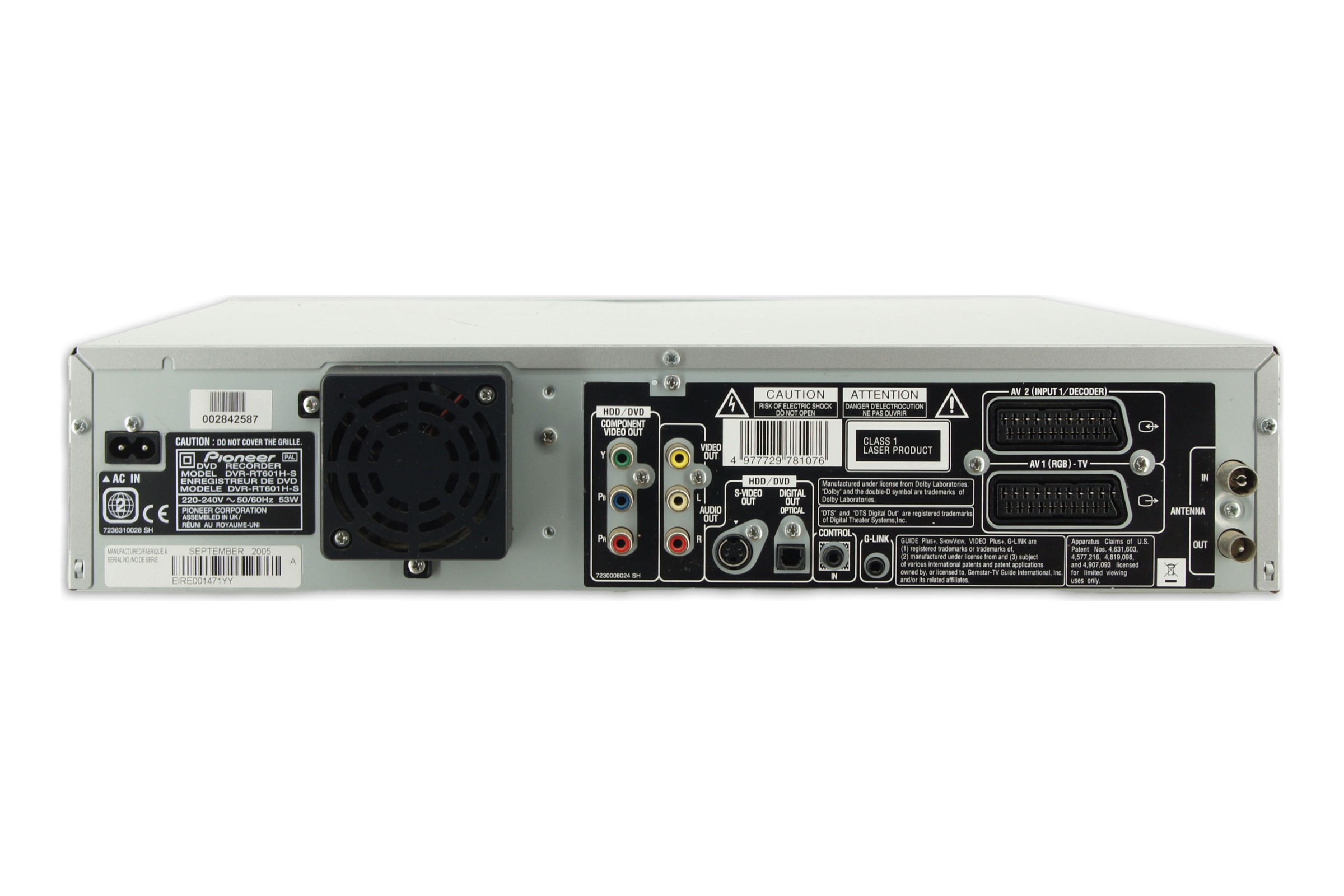 Pioneer DVR-RT601H Blu-ray Festplattenrecorder DVD VHS Recorder