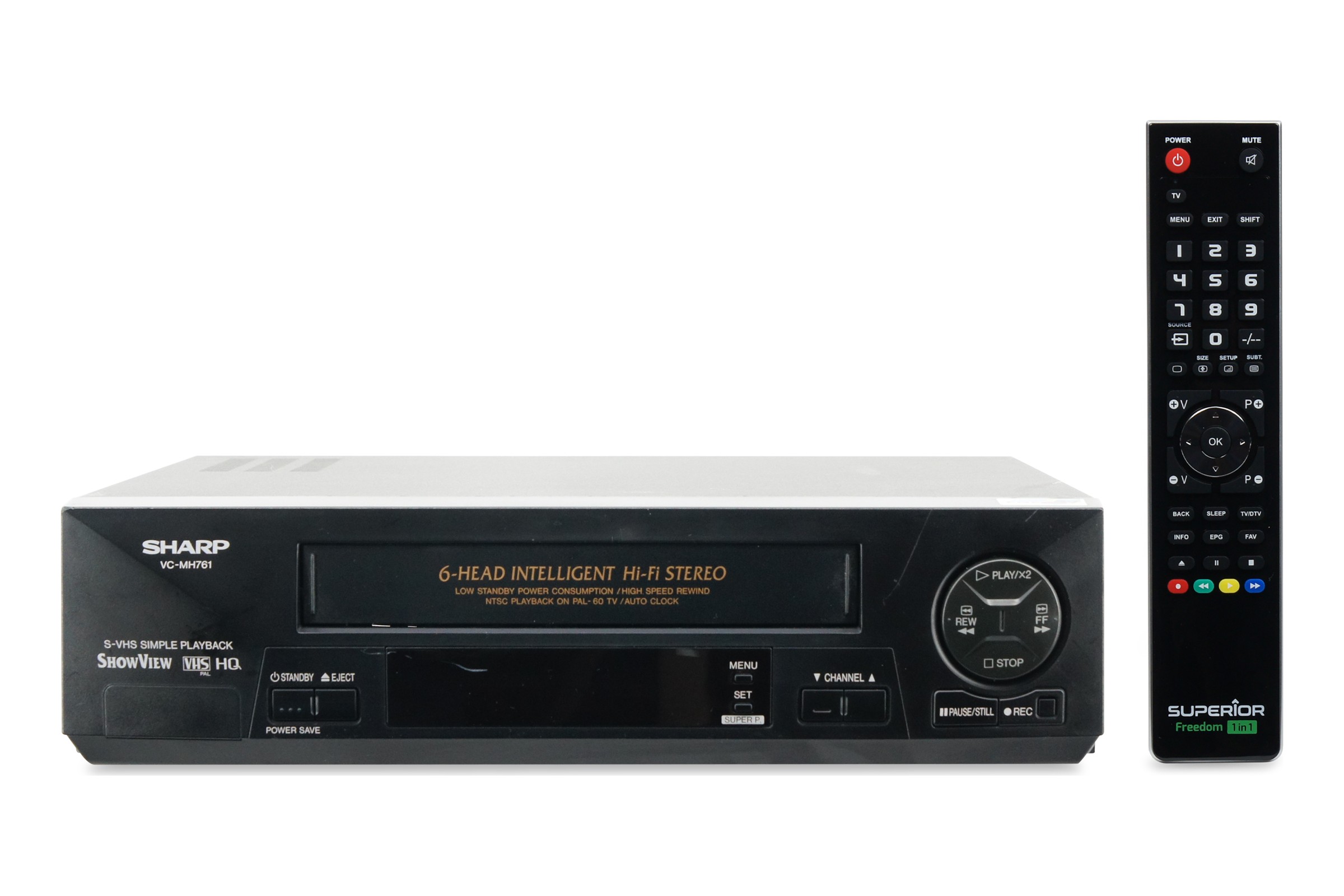 Sharp VC-MH761GM VHS Videorecorder 6-Kopf NTSC Playback VCR Cassetten