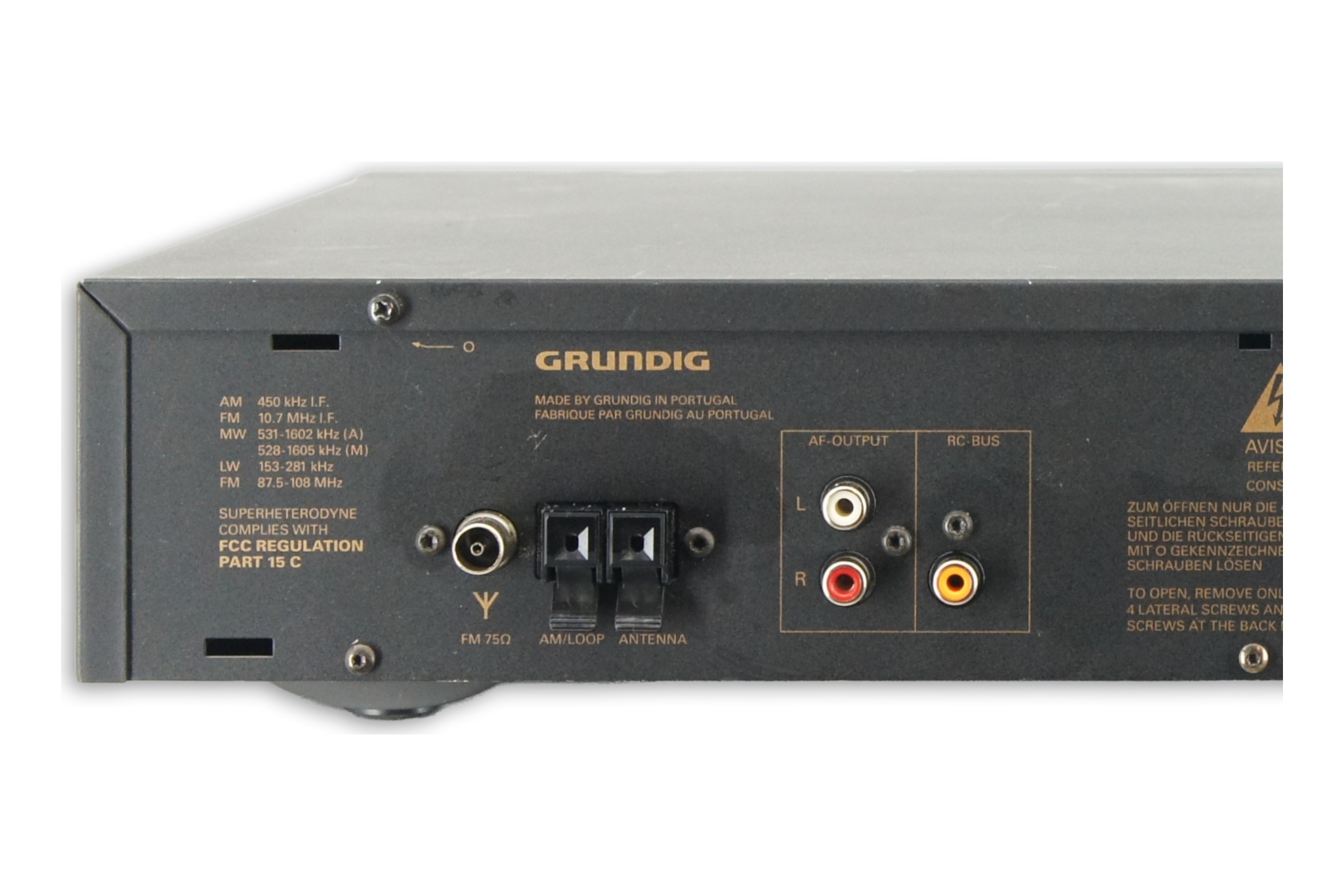 Grundig CL-T6 AM/FM Tuner AM/FM City Line RDS Synthesizer Schwarz HiFi