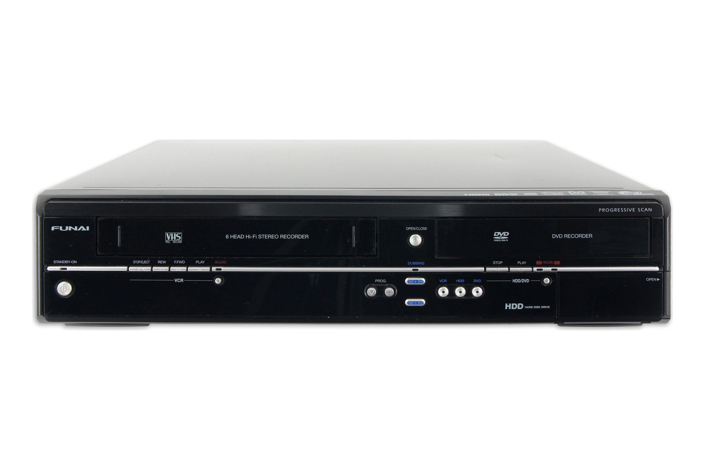 Funai TD6D-M 101 DVD HDD VHS Recorder HDMI 500GB Digitalisieren Kombigerät