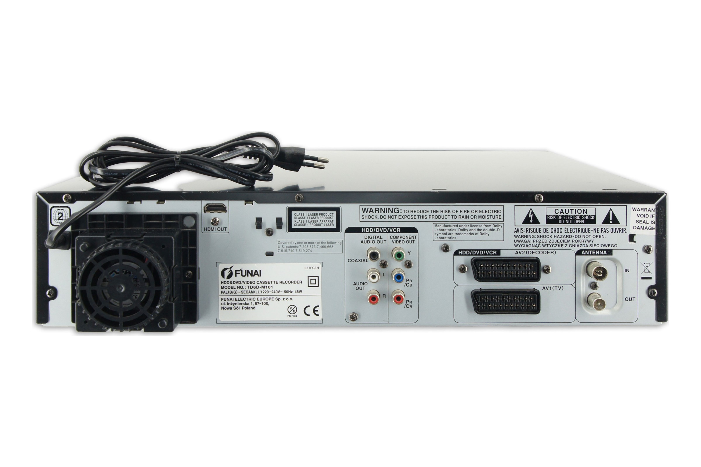 Funai TD6D-M 101 DVD HDD VHS Recorder HDMI 500GB Digitalisieren Kombigerät