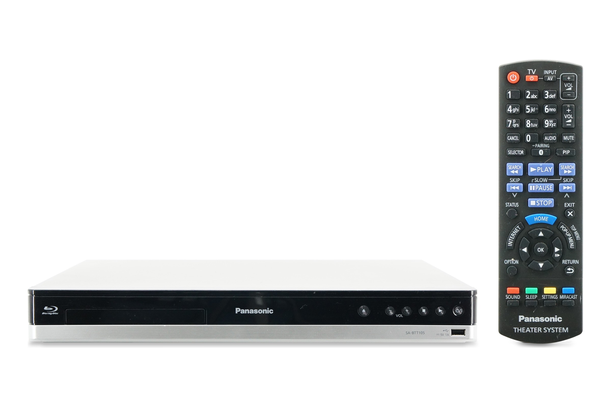 Panasonic SA-BTT105 Blu-ray Player 2.1 3D Heimkino System 300W ARC Full HD