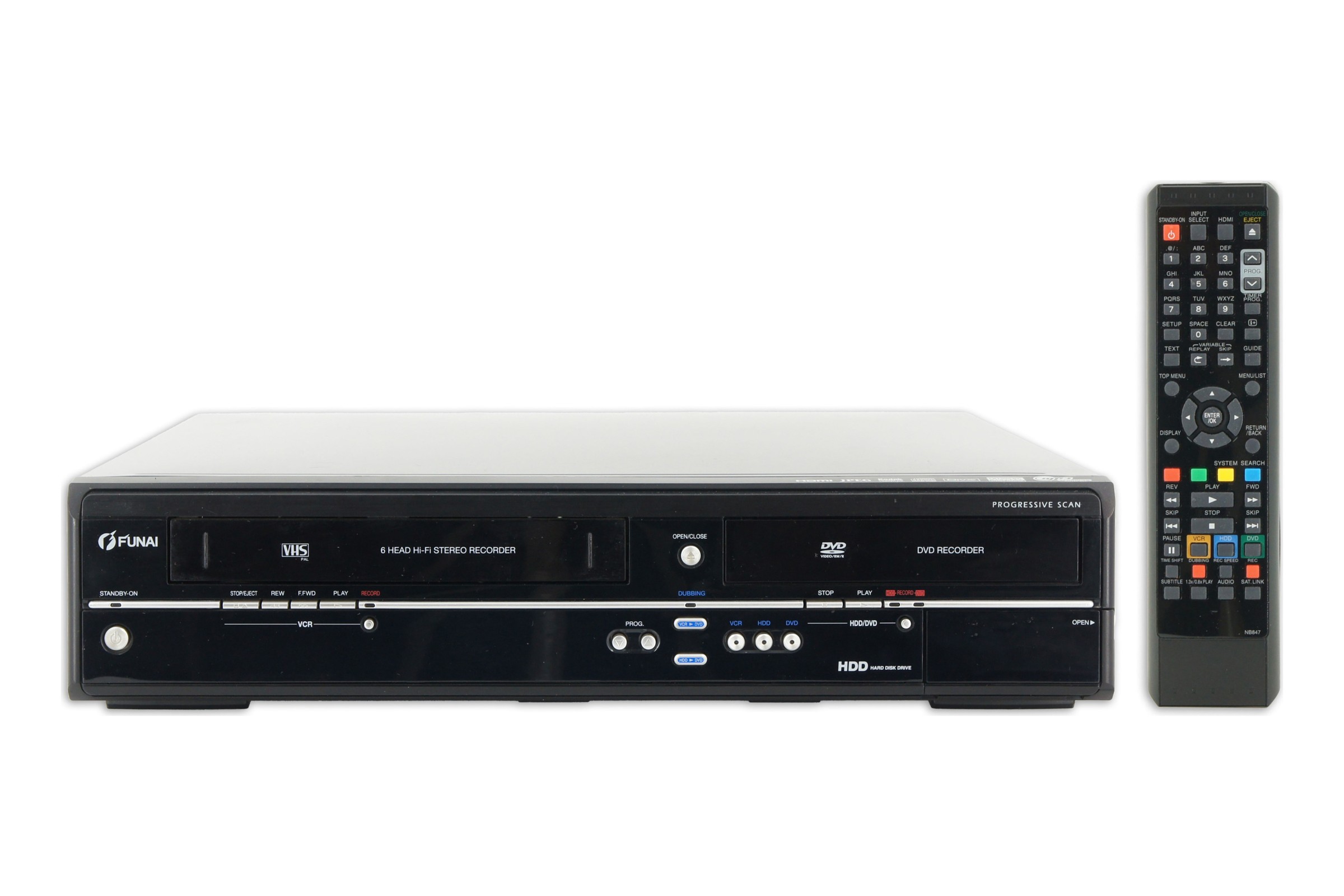 Funai T5A-A8482DB Blu-ray Festplattenrecorder DVD VHS Recorder Kombigerät