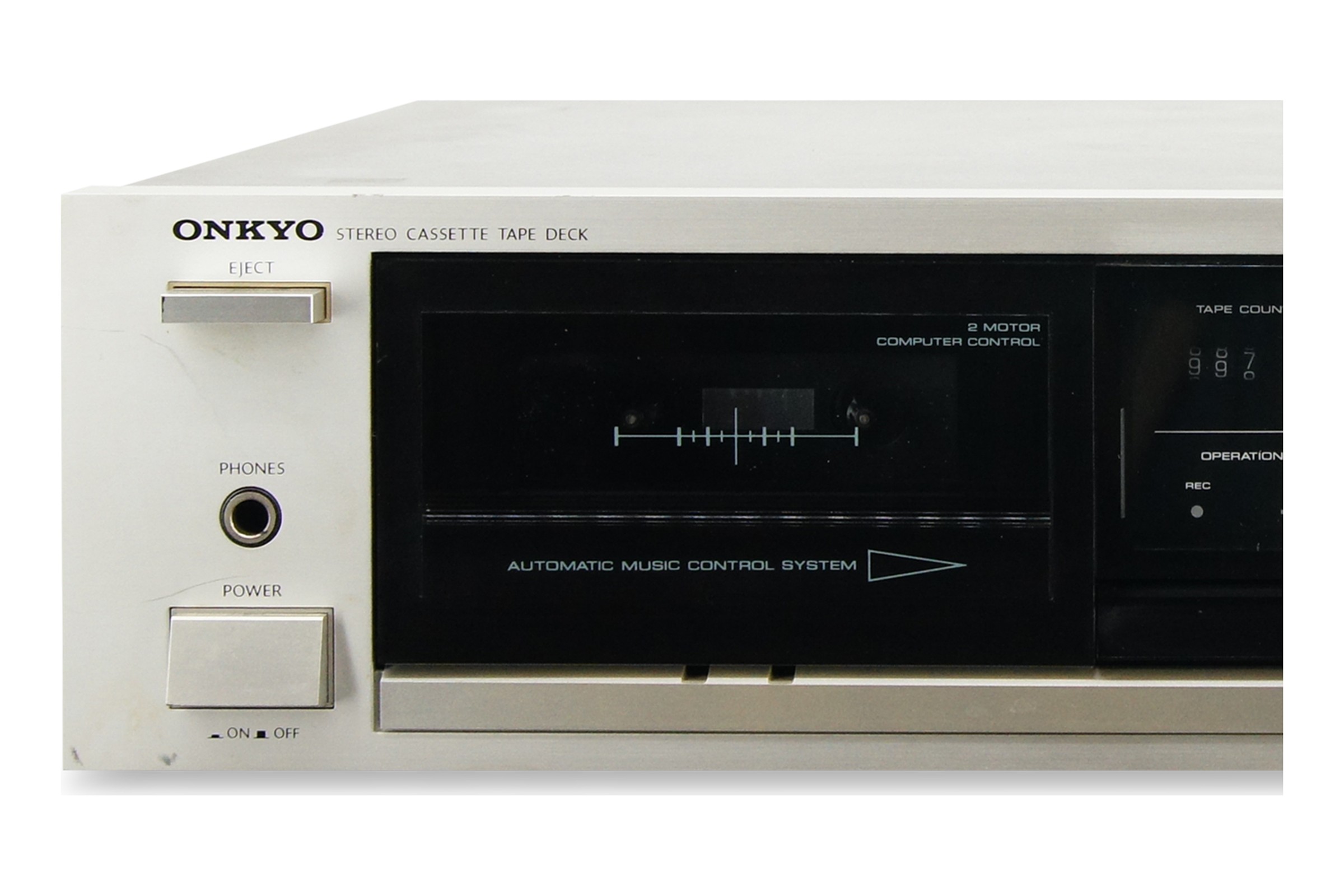 Onkyo TA-2430 Tapedeck Dolby B/C Silber HiFi Stereo Kassettendeck Cassette