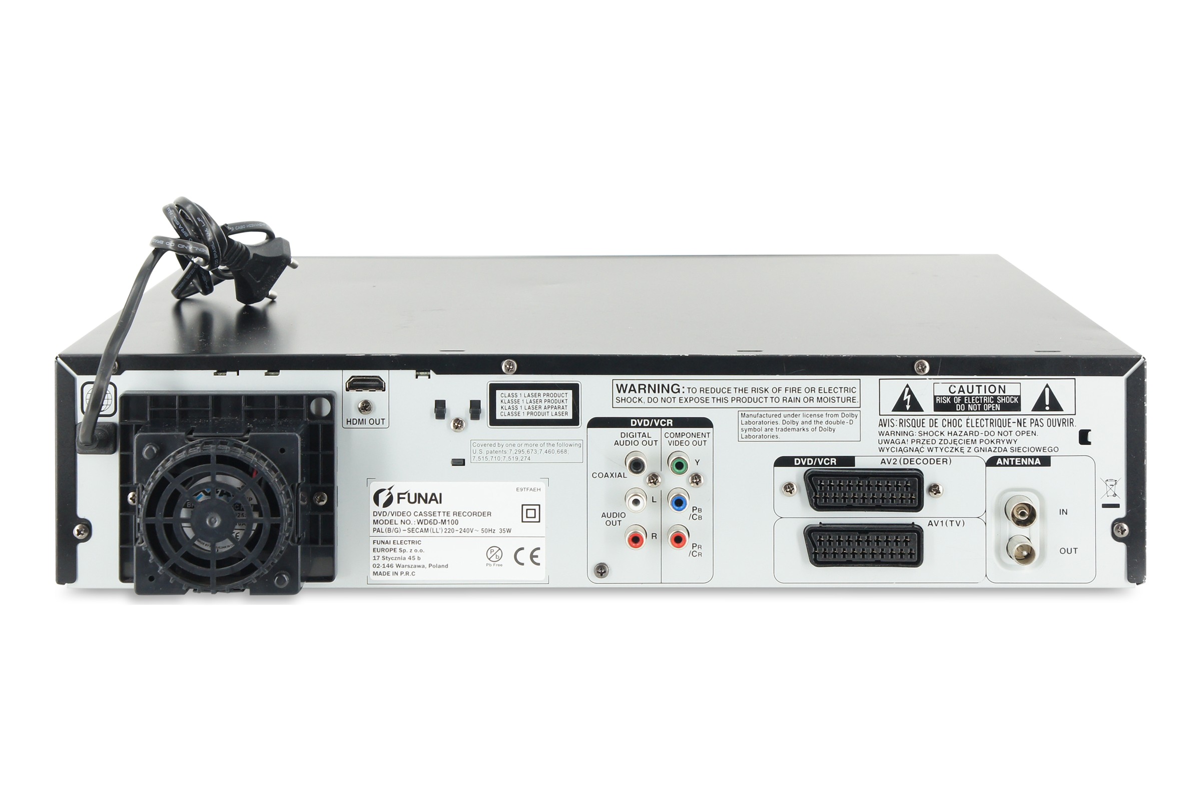 Funai WD6D-M100 DVD-Player DVD Rekorder VHS Kombo Digitalisieren HDMI FB