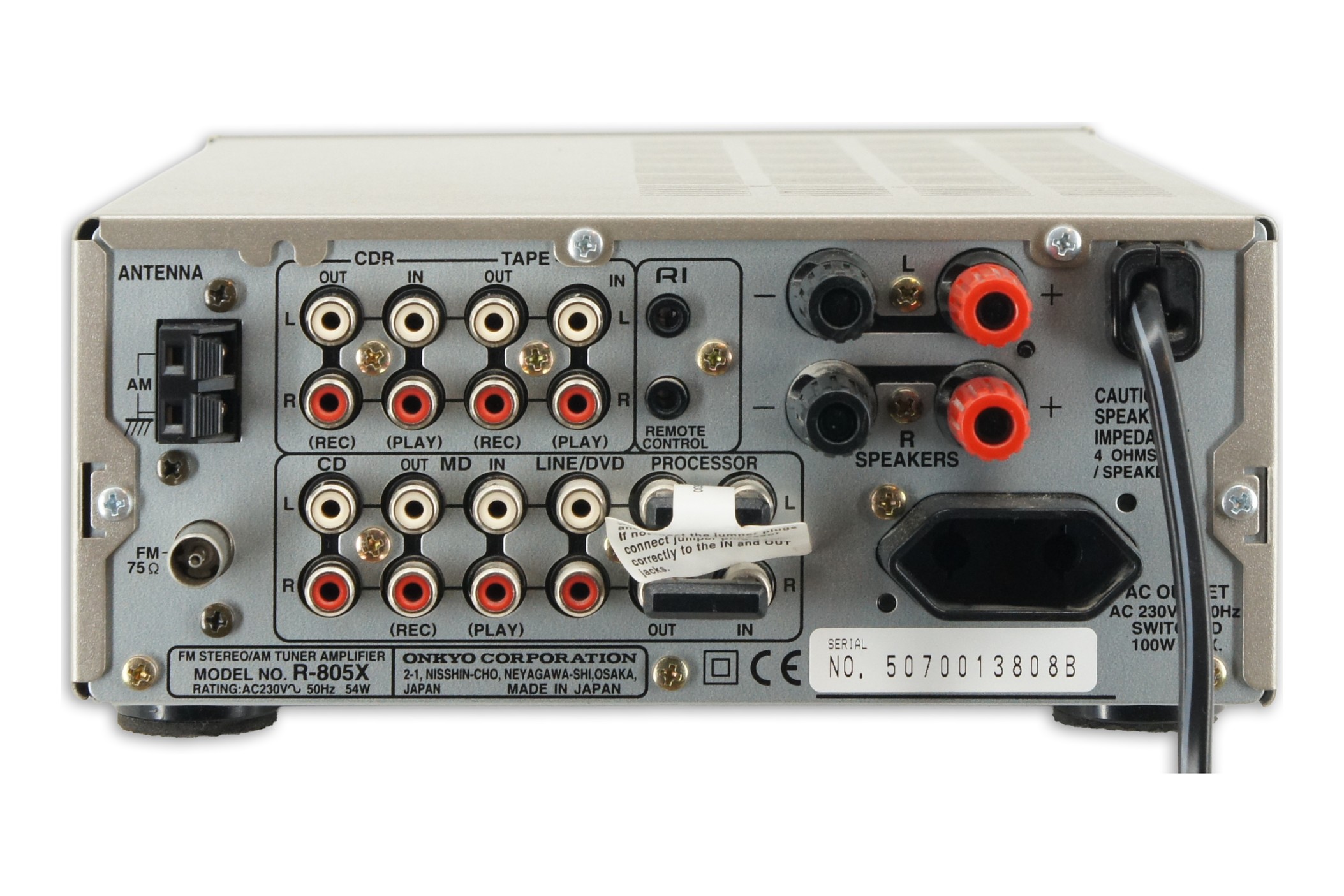 Onkyo R-805X AM/FM AM/FM Tuner Amplifier 2-Kanal Verstärker Amp RDS